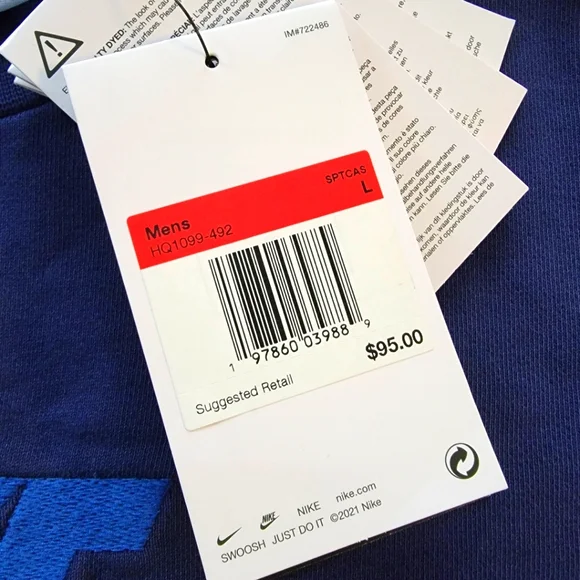 BRAND NEW Nike Air "London" Crew Fleece Men's Size Large - Picture 8 of 8